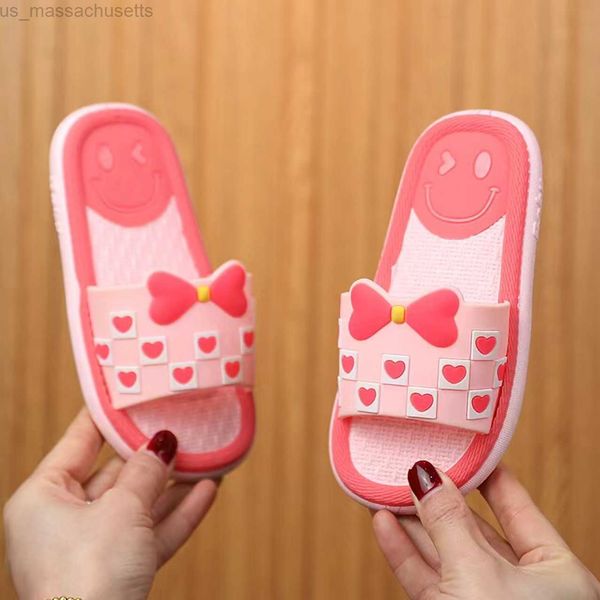 

slipper children' slippers summer girls little princess cartoon lovely indoor home bathroom anti-skid boy baby sandals girl l221020, Black;grey
