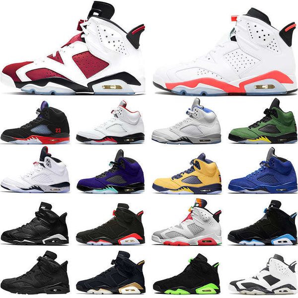 

basketball shoes mens trainers sports sneakers black infrared dmp unc oreo 2021 men 6 6s carmine og size 40-47