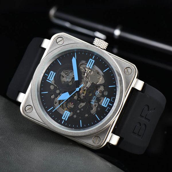 2022 Men's luxury Mechanical Watch Casual fashion Hollow Personality multi-Function luminous Waterproof Steel Band Watches