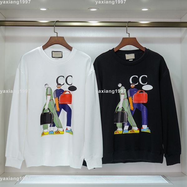 

2022ss spring and hoodie summer new sweatshirts shirt high jacket cotton printing short pants sleeve round neck panel t-shirt size s-m-l-xl-, Black;brown