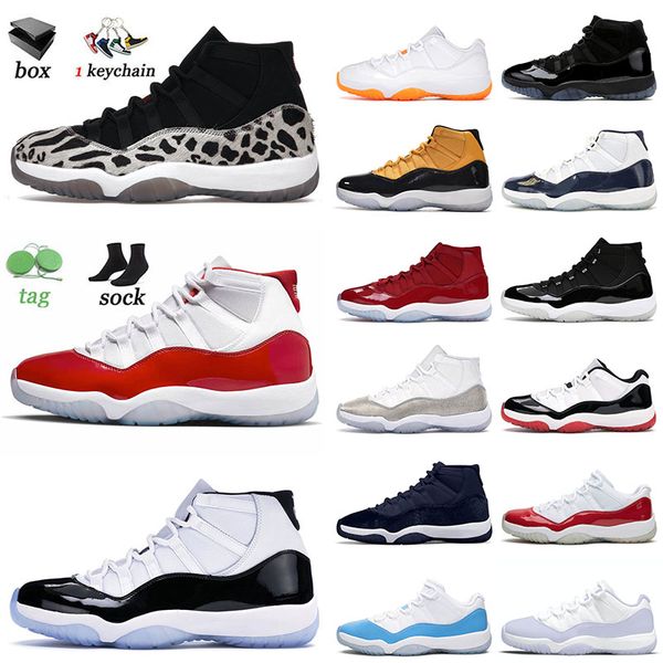 

11 11s xi jumpman basketball shoes with box animal instinct cherry concord varsity red cool grey pure violet cherry sneakers trainers size 1