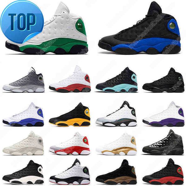 

1 basketball shoes mens sports sneakers hyper royal flint lucky green reverse game bred black cat chicago 13 men he gotun
