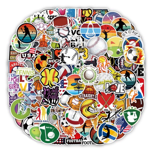 

100pcs sport stickers skate accessories waterproof vinyl sticker for skateboard lapluggage water bottle car decals kids gifts toys