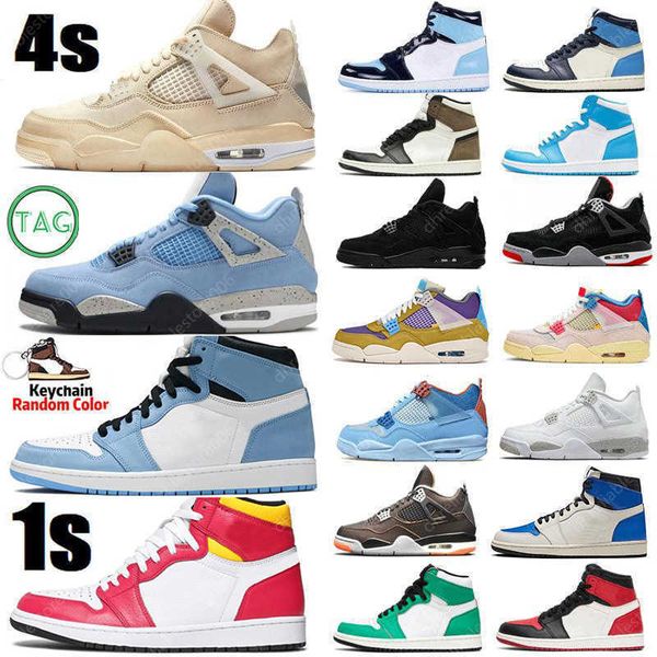 

boots 2021 hyper royal 4 4s university blue mens basketball shoes 1 1s sail obsidian silver toe black cat bred dark mocha fire red what the