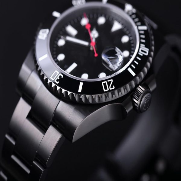 

v9 montre de luxe black 904l steel watch case cal 3135 movement watches original folded button waterproof luminous mens watches324b, Slivery;brown