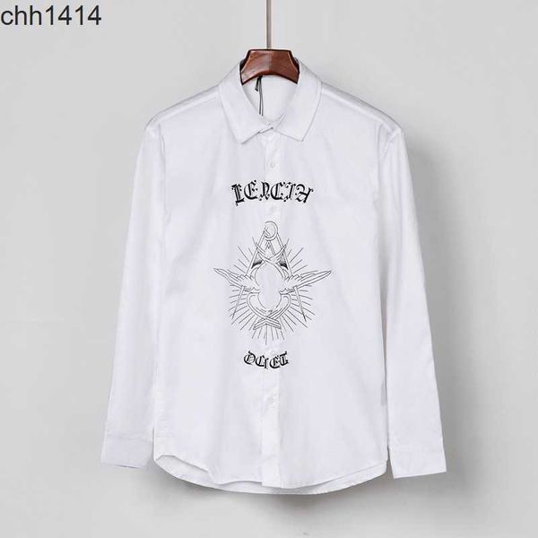 

new sanskrit balencaigaess printing of high version tide brand bl early autumn loose and thin long sleeve shirt for men and women, White;black