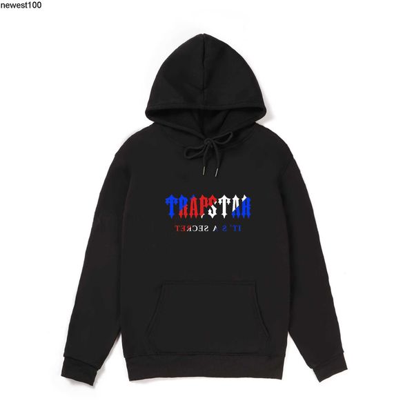 

men's hoodies designer sweatshirts men's sweater autumn trapstar color printing letters european men's sweater, Black
