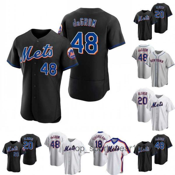 

fans tees ny 2022 all-star 48 jacob degrom mets jersey 21 max scherzer 6 starling marte 20 pete alonso 10 eduardo escobar 12 francisco lind, Black