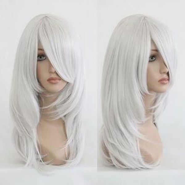 

2022 new popular synthetic long animation women's cosplay wig, Black