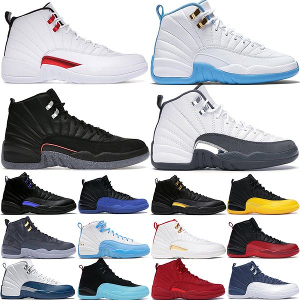 

basketball shoes 12 12s j12 for men emoji fiba indigo stealth taxi flu game dark grey gym red hyper royal michigan university blue playoff n