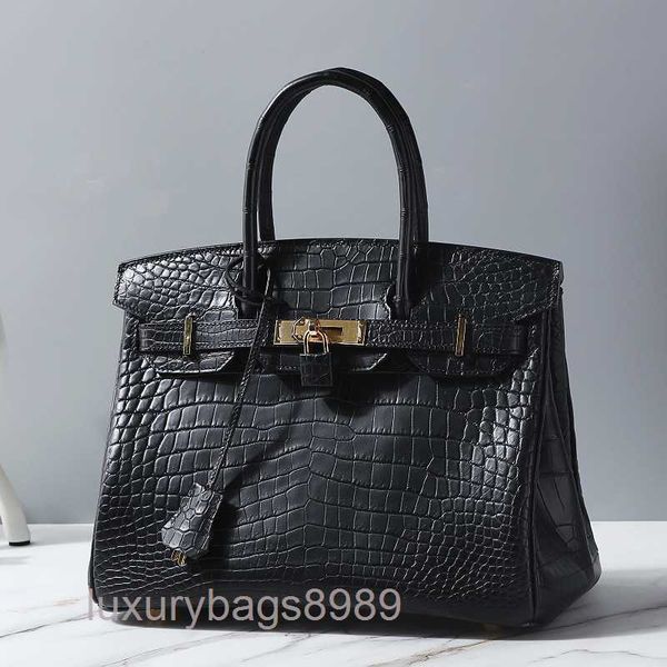 

designer bags herme women's handbags luxury genuine leather crocodile skin women's bag 2022 new hand large capacity versatile luxu