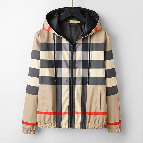 

mens designers jacket spring autumn outwear windbreaker hoodie zipper casual hooded jackets coat outside sport asian size men clothing zo54, Black;brown