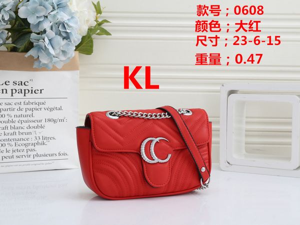 

designer luxury tote shoulder bag totes purse handbag message bags cluth brand classic crossbody pu leather #0608 wallet womens totes 23cm s