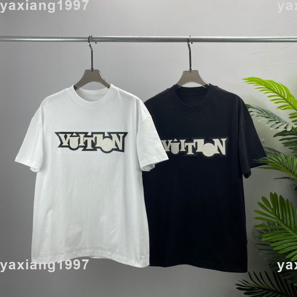 

2022ss spring and hoodie summer new sweatshirts shirt high jacket cotton printing short pants sleeve round neck panel t-shirt size s-m-l-xl-, Black;brown