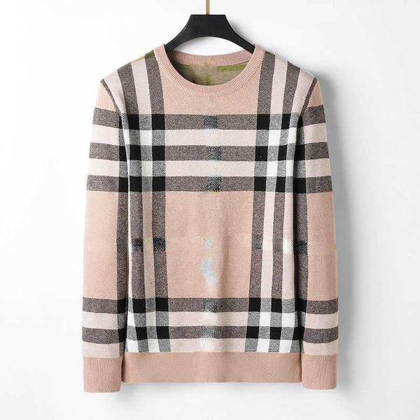 

winter mens wool sweater burb designer sweaters embroidery knitted pullover coat men hip hop loose sweatshirt, White;black