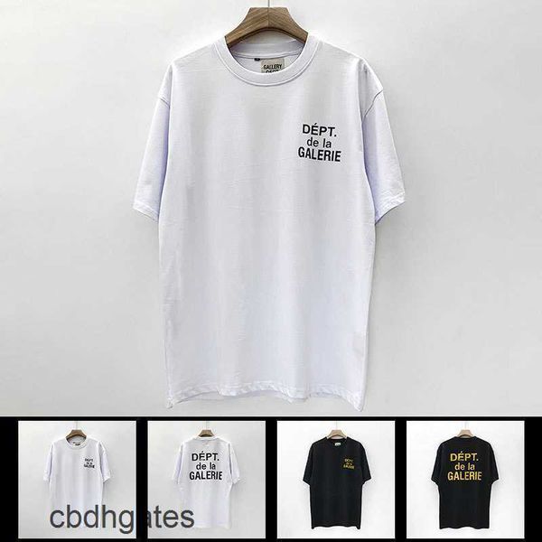 

designer t t galleryes 2022 shirts mens dept fashion shirts trendy leisure high street hip hop summer loose round neck short sleeve t-shirt, White;black