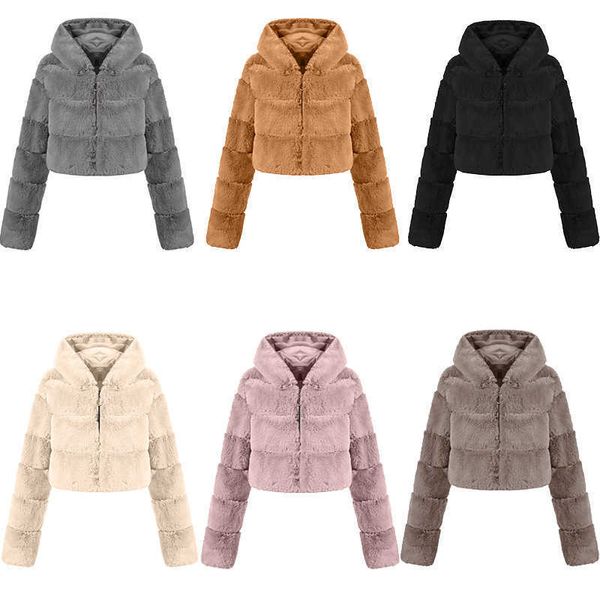 

women's faux fur coats haining imitation faux-fur overcoat, Black