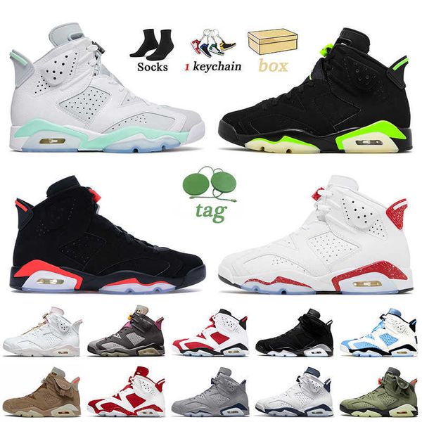 

jumpman 6 basketball shoes mint foam 2022 electric green black infrared red oreo 6s georgetown unc bordeaux womens mens trainers midnight