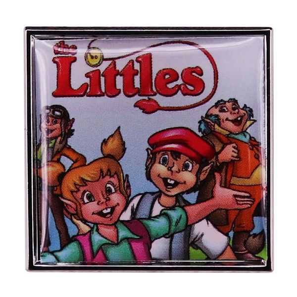 

here comes the littles poster enamel pin nostalgic animation inspiration badge, Blue
