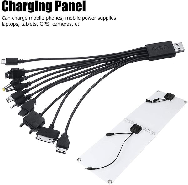 

30w foldable portable solar panel phone charger for outdoor travel camping rv