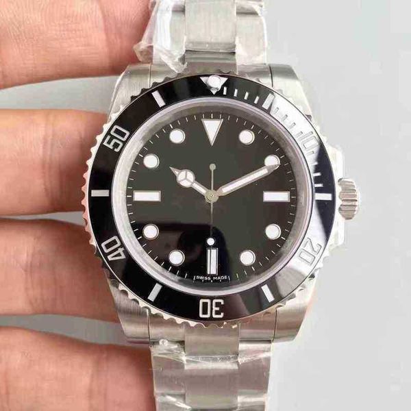 

aaaaa eta2836 automatic machinery date luxury mens 114060 watches 40mm no ceramic ring classic black sub automatic movement men sapph, Slivery;brown