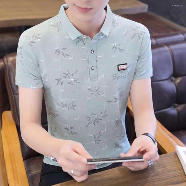 

summer men polo shirts short sleeve turn-down collar cotton men casual teenage, White;black