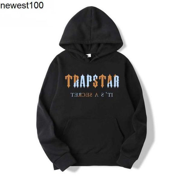 

men's hoodies designer sweatshirts trapstar alphabet printed casual sweater couple trend pullover hoodie, Black