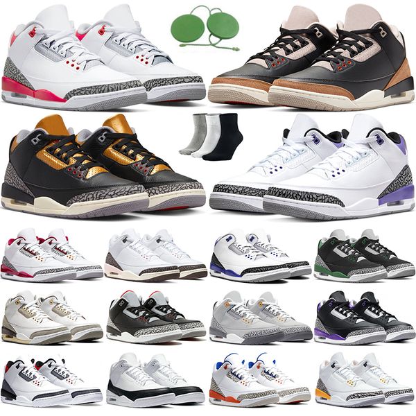 

jumpman basketball shoes 3 3s fire red desert elephant pine green midnight navy unc white cement rust pink fragment a ma maniere racer blue