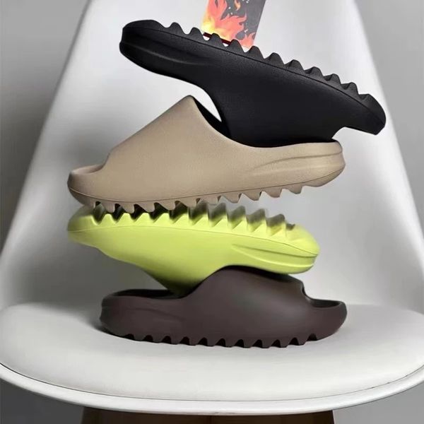 

slippers men and women indoor eva high soft bottom sandals trendy fashion slippers beach shoes large size package, Black