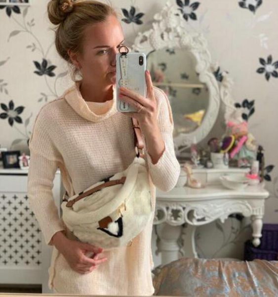 

winter teddy waist bag designer bum bag for womens men fashion lambswool sherpa crossbody shoulder bags fluffy bumbag luxury fannypack purse