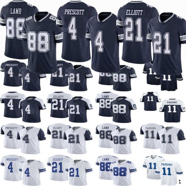 

college wear 4 dak prescott women youth 21 ezekiel elliott 88 ceedee lamb 11 micah parsons 19 amari cooper 7 trevon diggs 2''nfl&#, Black