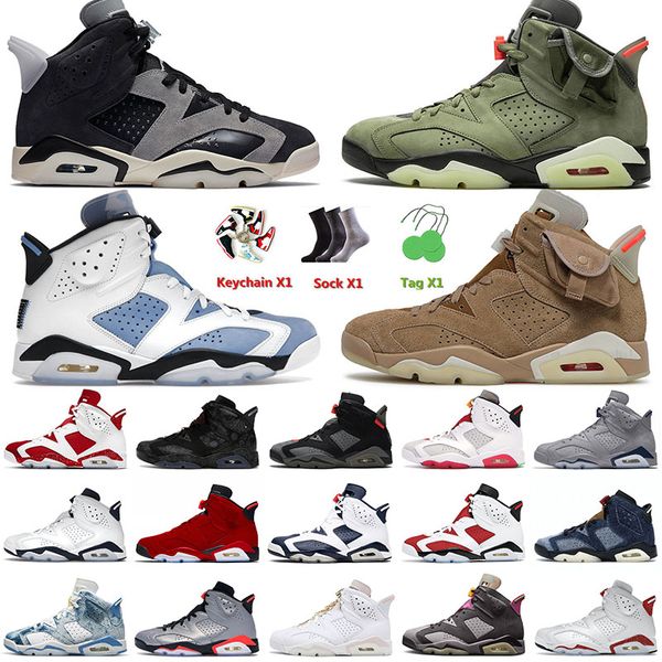 

6 6s vi basketball jumpman shoes cactus jack tech chrome british khaki unc gold hoops midnight navy aleali may men women sneakers trainers s