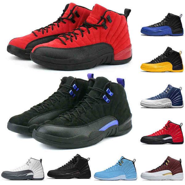 

12 12s flu game dark concord jumpman mens shoes university gold indigo sneakers