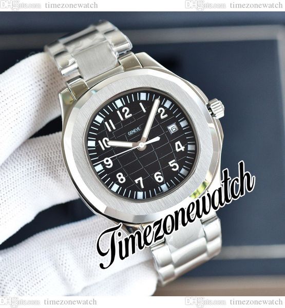 

40mm aquanaut 5167 a2813 automatic mens watch 5167a/1a black texture dial stainless steel bracelet sport new watches timezonewatch e240b4, Slivery;brown