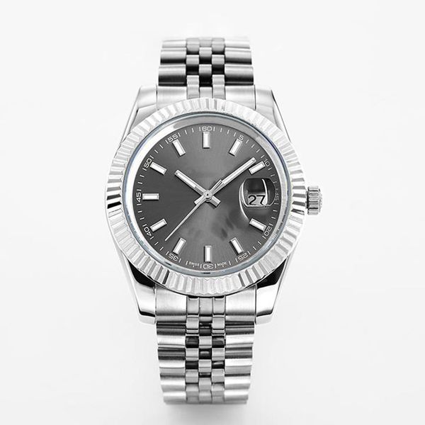 

mens watches automatic auto date watches 31 36 41mm stainless steel luminous waterproof women folding buckle watch classic wristwatches mont, Slivery;brown