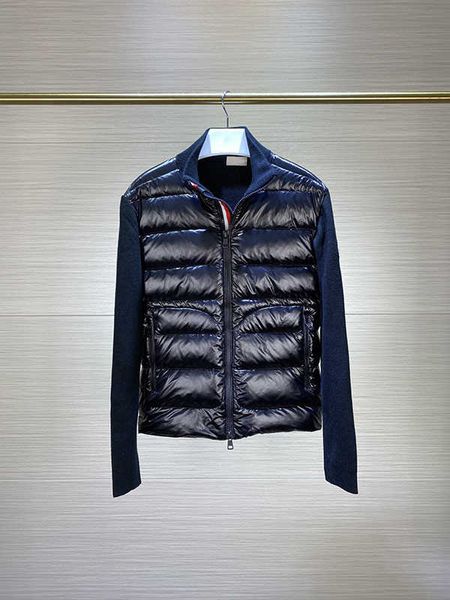 

monclair d pocket double zip knit mens jacket france luxury brand jackets spring and autumn clothes size m--xl, Black;brown