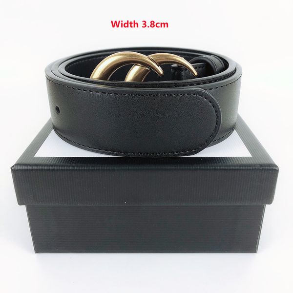 

designer belt luxury womens mens belts fashion classical bronze big smooth buckle real leather strap 2.0cm 3.0cm 3.4cm 3.8cm black color, Black;brown