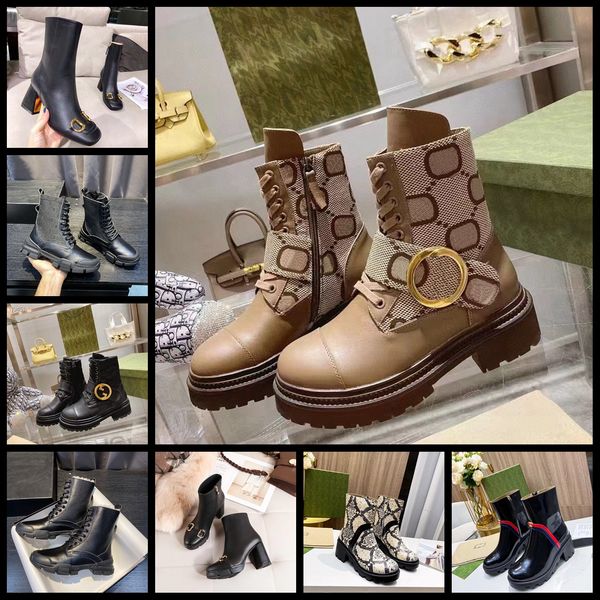 

designer boots paris luxury brand boot genuine leather martin ankle booties woman short boot sneakers trainers slipper sandals by shoebrand, Black