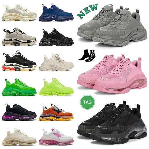 

triple s pink womens running shoes luxury mens platfomr outdoor sports sneaker all black white sail vintage beige og neon 95 luxury green la