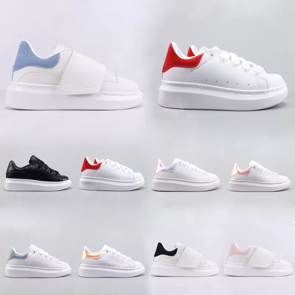 

kids fashion shoes white red black dream blue single strap outsized sneaker rubber sole amcqs alexander mc queens mcqueen soft calfskin leat