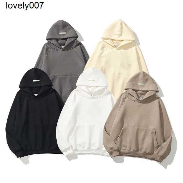 

men's hoodies sweatshirts winter designer mens hoodies essential fears loose pullover hoody sweatshirts long sleeve hooded jumper women, Black