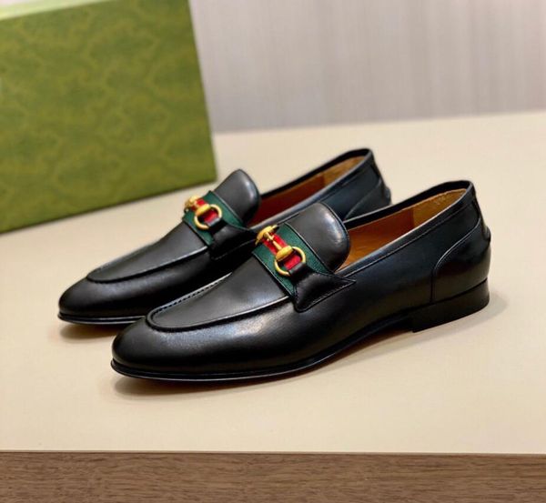 

gold horsebit men dress shoe oxford genuine leather flats dress oxfords shoes gentleman loafers walking luxurious designer mens moccasins pa, Black