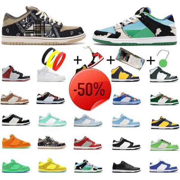 

mens womens sb dunks low shoes chunky bears medicom toy kentucky travis scotts orange civilist men women casual sneake 36 -46, Black