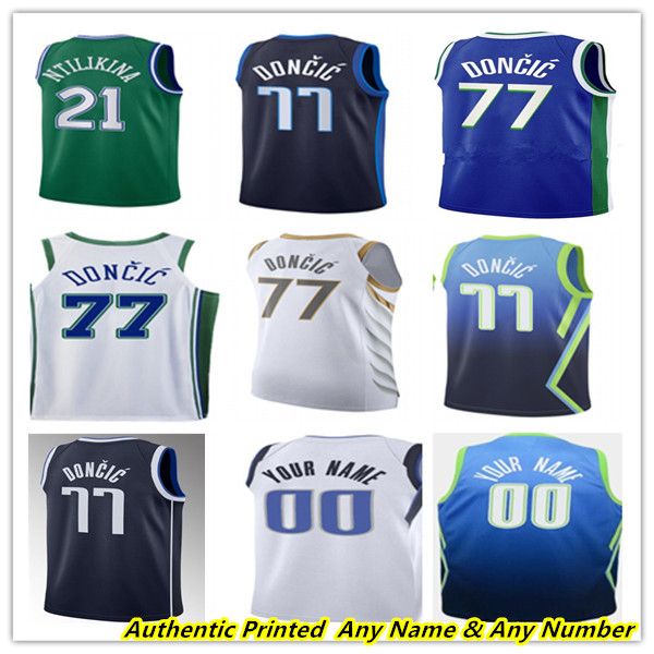 

printed mavs basketball jerseys luka doncic christian wood spencer dinwiddie reggie bullock tim hardaway jr. maxi kleber dirk nowitzki davis, Black;red