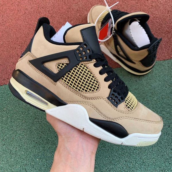

shoes authentic mens high og 4s basketball jumpman 4 mushroom khaki luxurys designers sneakers running shoe