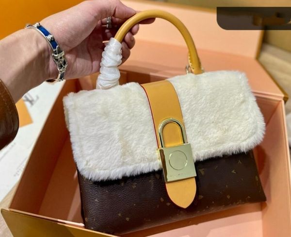 

designer locky bb bags handbags lock head totes luxurys womens shoulder corssbady bag fashion lint genuine leather monograms clutch pochette