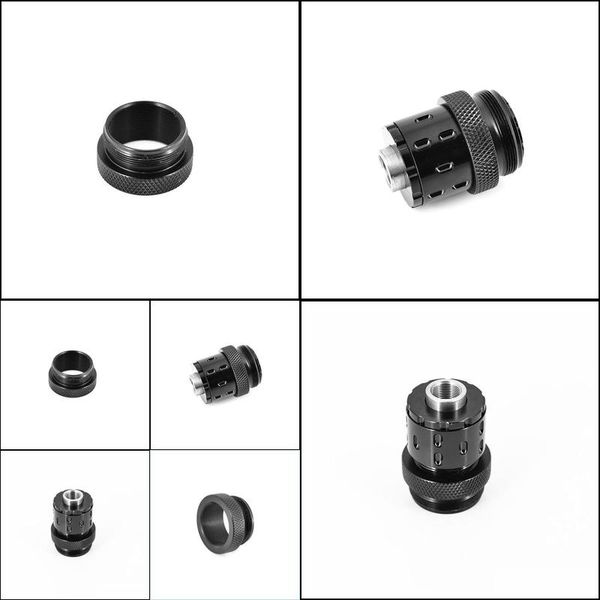 

others tactical accessories aluminum 1 375x24 to 13/16x24 tpi adapter ring convertor 1875x24 for soent tube / booter trilug jk dead otluh