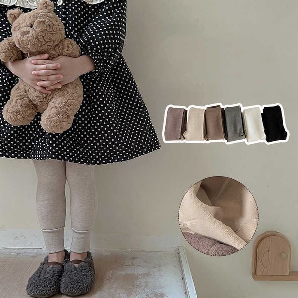 

leggings tights milancel winter kids pants fur lining boys leggings girls skinny trousers t221020, Blue