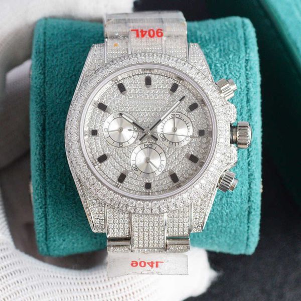 

wristwatches wristwatch mens watch diamond 40mm automatic mechanical watch ladi wristwatch montre de luxe stainls steel for men fashion wris, Slivery;brown