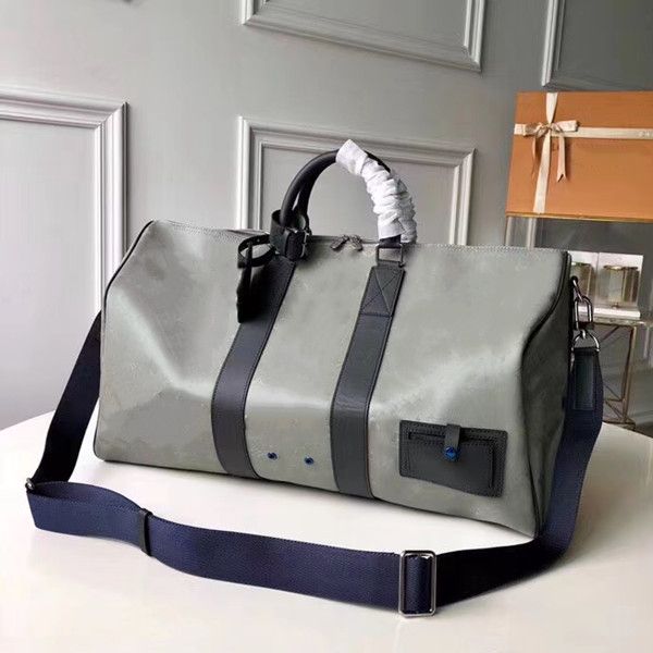 

duffel bags luxury large capacity travel sale women men classic leather canvas printed letter lockable travel bag-01
